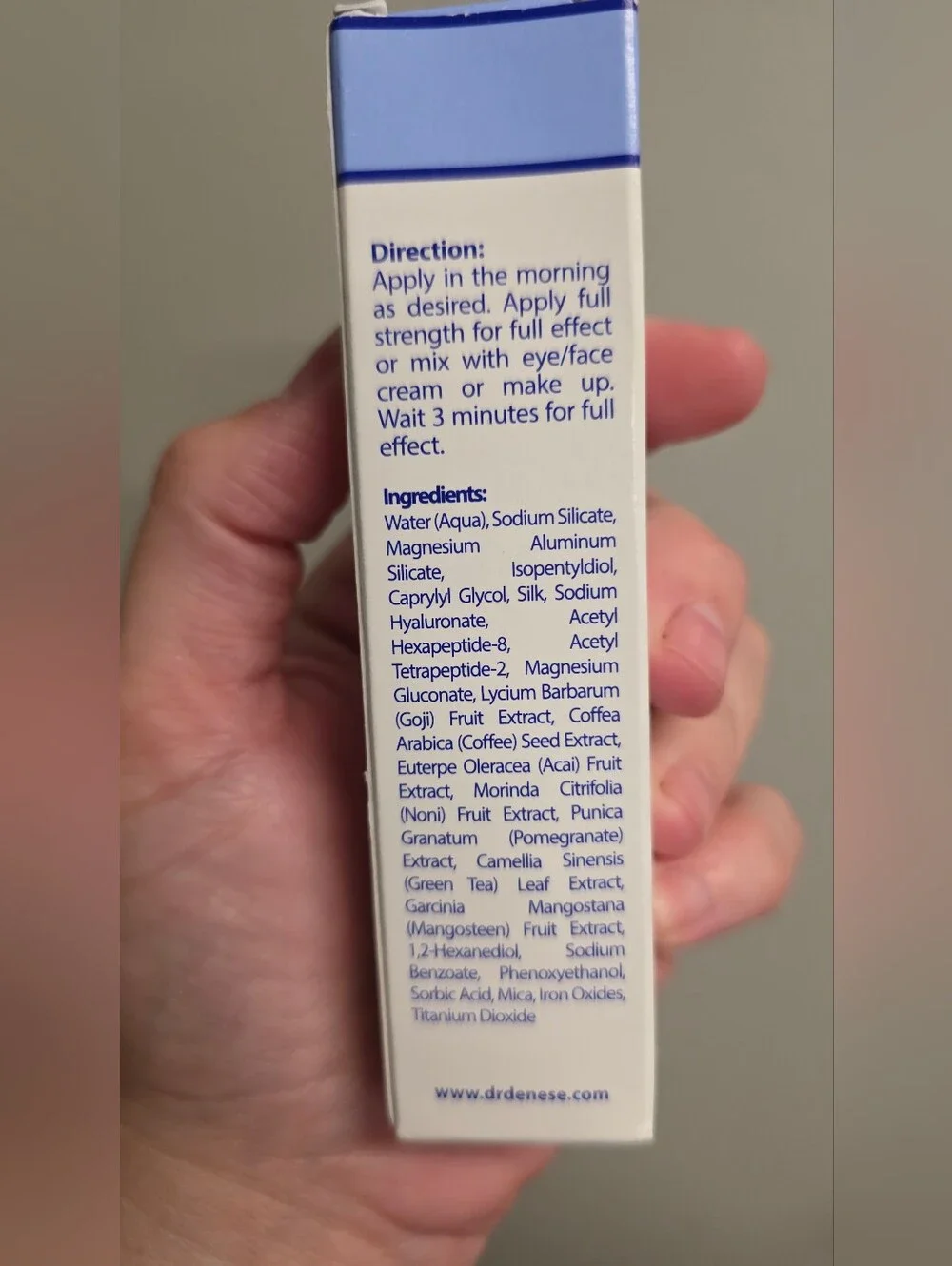 Dr. Denese SkinScience Wrinkle Lost 3 Min Wrinkle Reducer 1.0 fl oz NIB